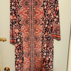 Paisley print dress